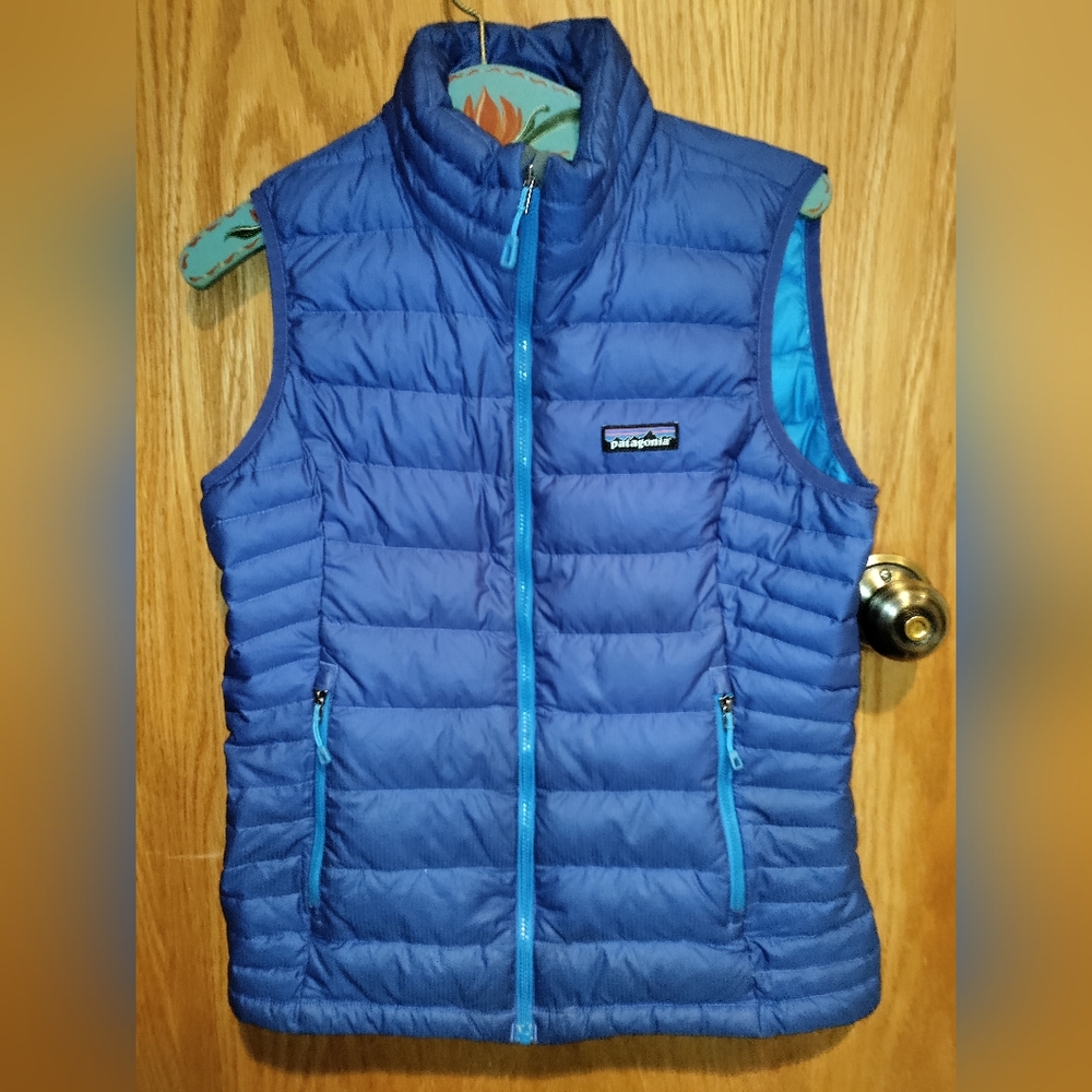 Patagonia Down Sweater Vest - small Blue puffer puffy